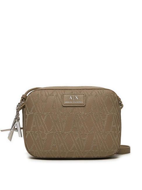 ARMANI EXCHANGE A|X bolso cámara con logo flocado pisco - Bolsos Mujer