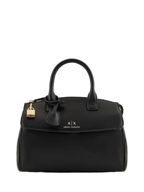 ARMANI EXCHANGE A|X PADLOCK Bolso baúl con bandolera negro - Bolsos Mujer