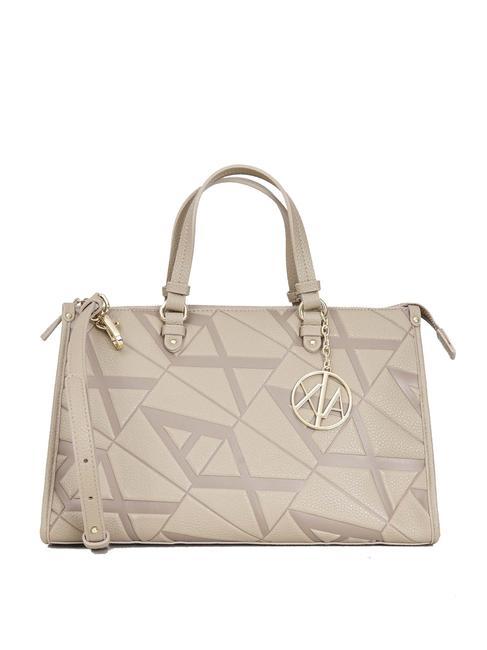 ARMANI EXCHANGE A|X EMBOSSED Bolso de mano con bandolera pisco/pisco oscuro - Bolsos Mujer