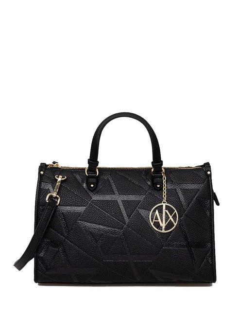 ARMANI EXCHANGE A|X EMBOSSED Bolso de mano con bandolera negro Negro - Bolsos Mujer