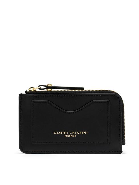 GIANNI CHIARINI CALF Cartera plana de piel negro - Carteras Mujer