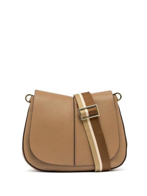 GIANNI CHIARINI HELENA ROUND Bolso de piel con doble bandolera. limo - Bolsos Mujer