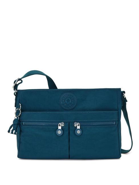 KIPLING NEW ANGIE Bolso bandolera multibolsillos esmeralda cósmica - Bolsos Mujer