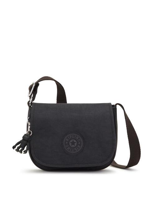 KIPLING LOREEN MINI Mini bolso con solapa para el hombro negro negro - Bolsos Mujer