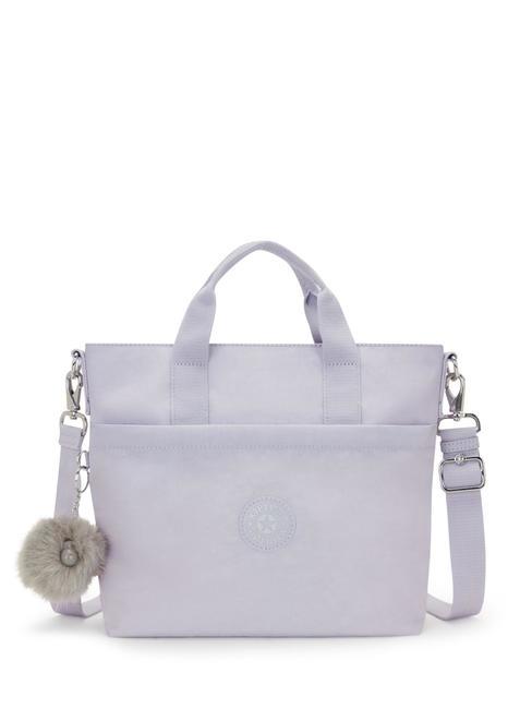 KIPLING ZAMORA Bolso tote compacto con bandolera gg lila fresca - Bolsos Mujer