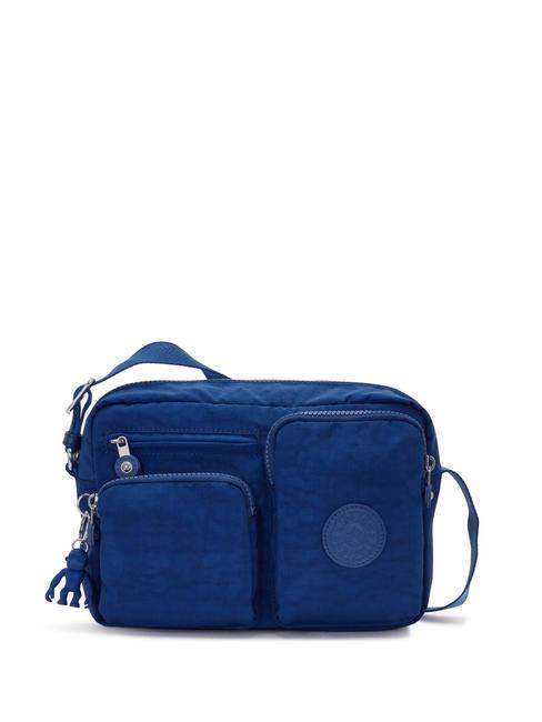 KIPLING ALBENA M Bolso bandolera con bolsillos azul cielo profundo - Bolsos Mujer