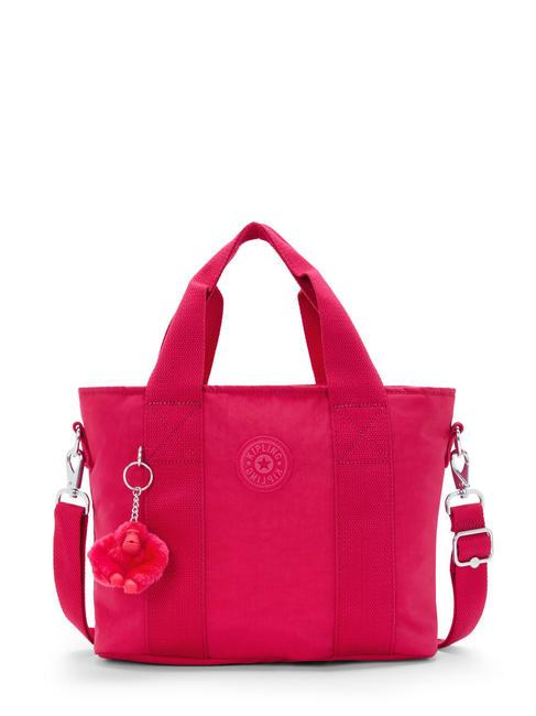 KIPLING MINTA M Bolso tote mediano con bandolera confeti rosa - Bolsos Mujer