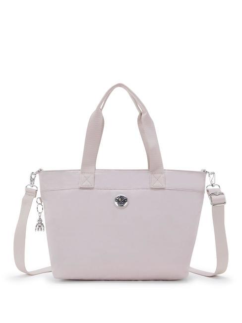 KIPLING COLISSA S Bolso tote con bandolera plata brillante - Bolsos Mujer