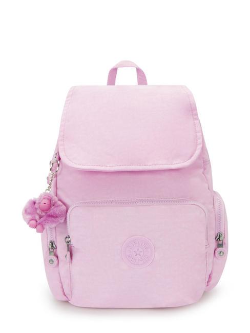 KIPLING CITY ZIP S Mochila con solapa rosa floreciente - Bolsos Mujer