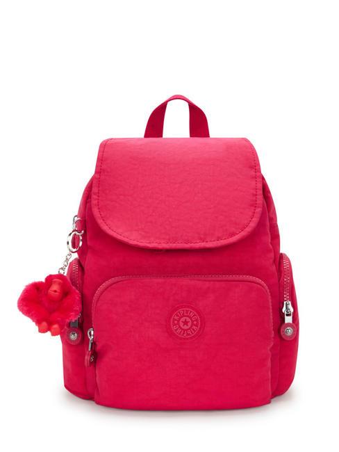 KIPLING CITY ZIP MINI Mochila pequeña con solapa confeti rosa - Bolsos Mujer