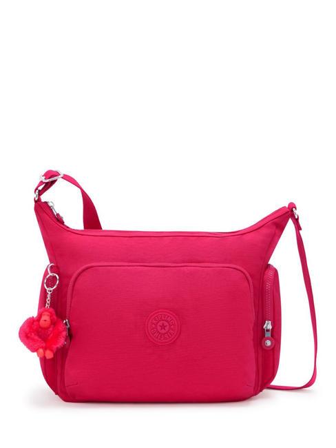 KIPLING GABB Bolso bandolera grande confeti rosa - Bolsos Mujer