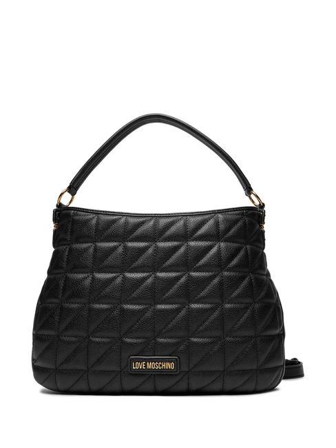 LOVE MOSCHINO CLICK HEART  Bolso de hombro, con bandolera negro - Bolsos Mujer