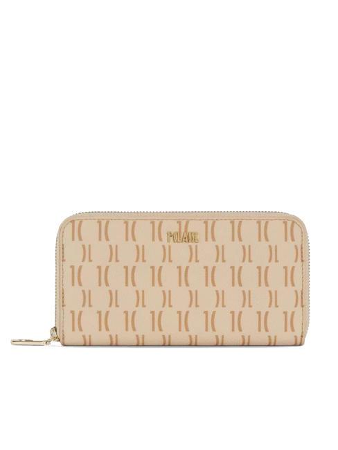 ALVIERO MARTINI PRIMA CLASSE MONOGRAM  Cartera con cremallera crema - Carteras Mujer