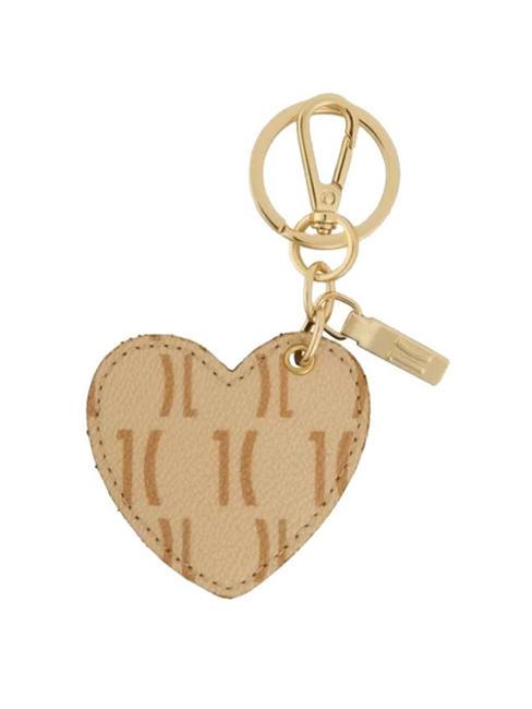 ALVIERO MARTINI PRIMA CLASSE MONOGRAM Heart Llavero con dije crema - Llaveros