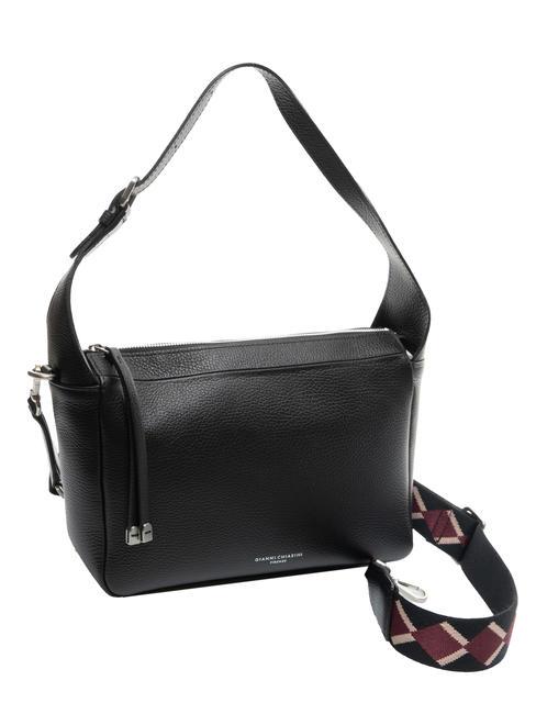 GIANNI CHIARINI MEDIUM Bolso bandolera, con bandolera, en piel. negro - Bolsos Mujer