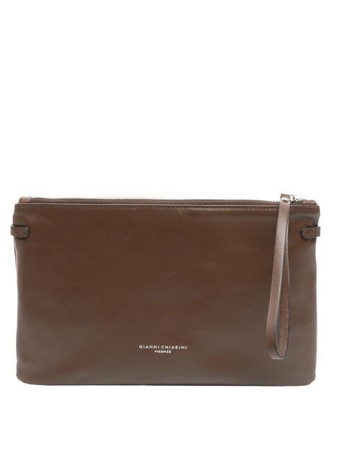 GIANNI CHIARINI HERMY Bolso bandolera, en piel. CHOCOLATE - Bolsos Mujer