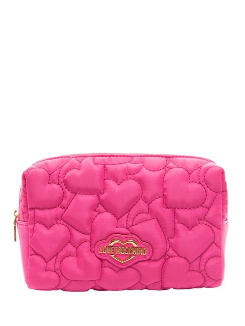 LOVE MOSCHINO PUFFY HEART Estuche de maquillaje fucsia - Neceser