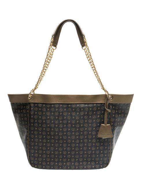 POLLINI HERITAGE Bolso bandolera transformable bronce negro - Bolsos Mujer