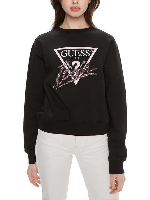 GUESS CN ICONIRT Sudadera con cuello redondo jetbla - Sudaderas de mujer