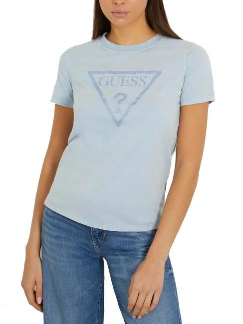 GUESS VINTAGE Camiseta de algodón cielo ártico - camiseta