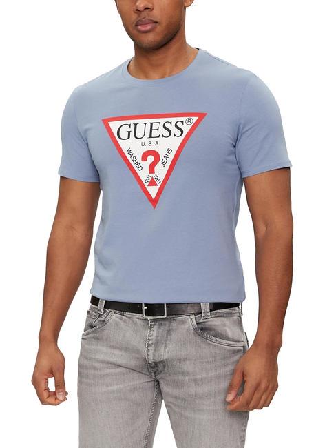 GUESS ORIGINAL camiseta con logotipo parcialmente nublado - camiseta