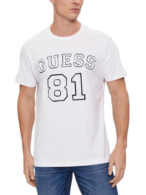 GUESS 81 PATCH Camiseta de algodón purwhite - camiseta