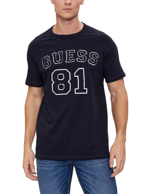 GUESS 81 PATCH Camiseta de algodón smartblue - camiseta