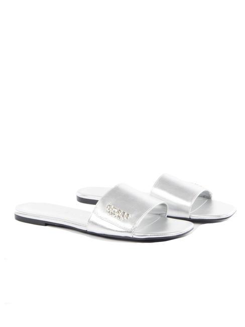 GUESS JODALEE Sandalias planas metalizadas SILVER - Zapatos Mujer