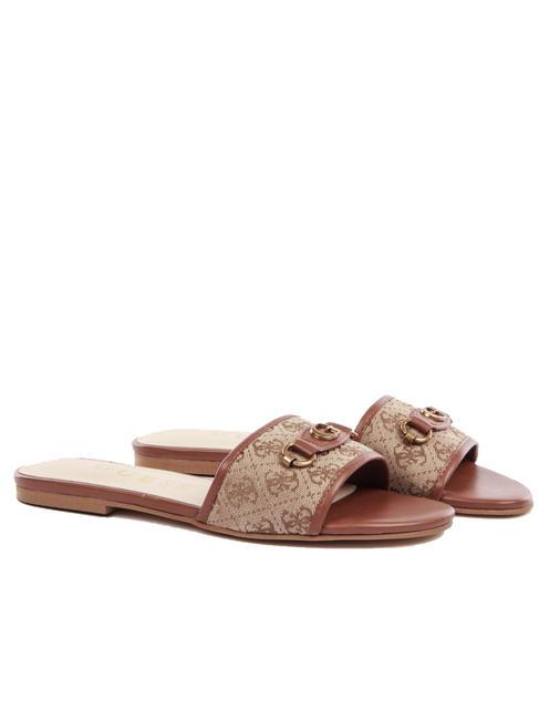 GUESS HAMMI Sandalias planas con banda BEIGE - Zapatos Mujer