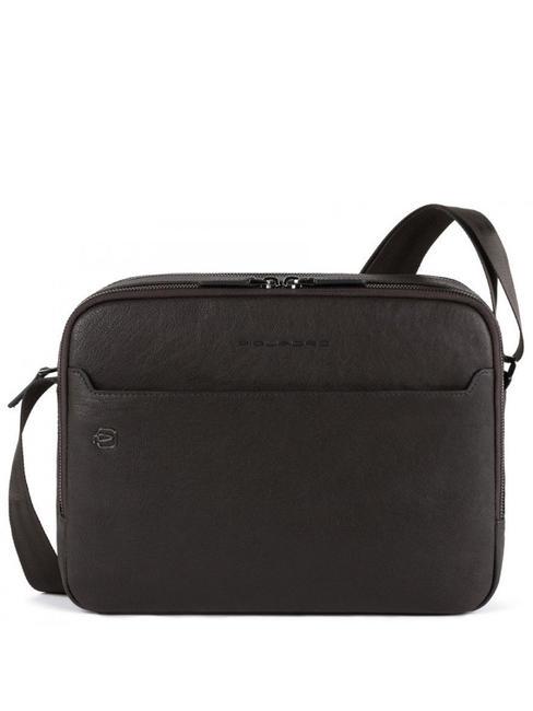 PIQUADRO BLACK SQUARE Bolso de piel con dos compartimentos. MORO - Bandoleras Hombre