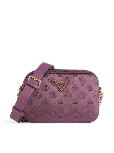 GUESS ALES Bolso de hombro para cámara ciruela - Bolsos Mujer