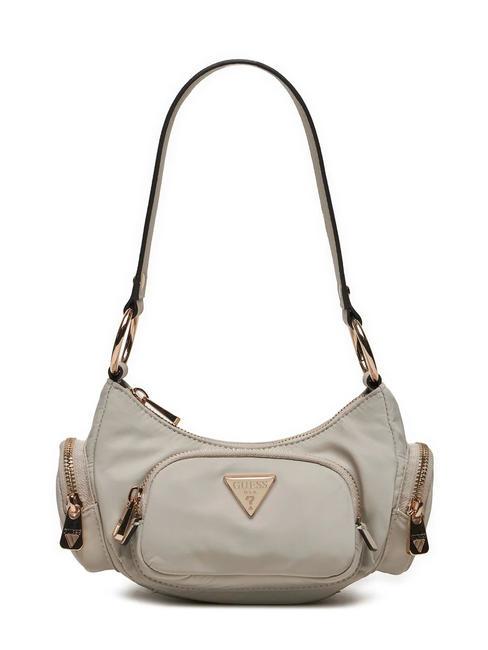 GUESS ECO GEMMA Bolsa de hombro gris pardo - Bolsos Mujer