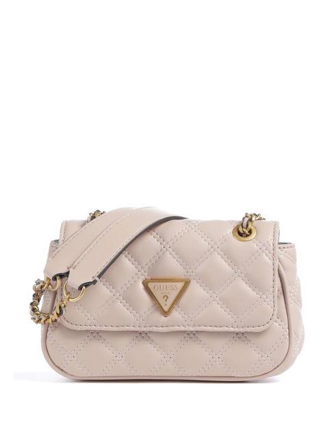 GUESS GIULLY  Mini bolso de hombro beige claro - Bolsos Mujer