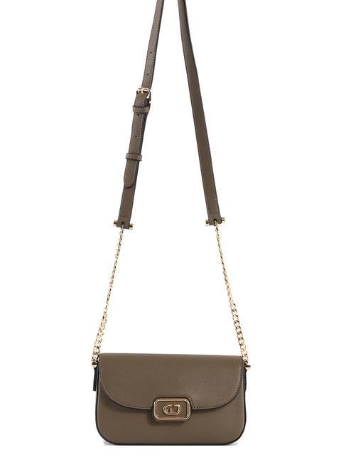 GAUDÌ CLAIRE Bolso bandolera con solapa gris pardo - Bolsos Mujer