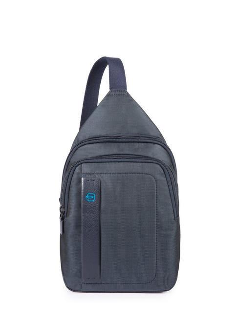 PIQUADRO P16 Mochila de un solo hombro CHEVRON AZUL - Bandoleras Hombre