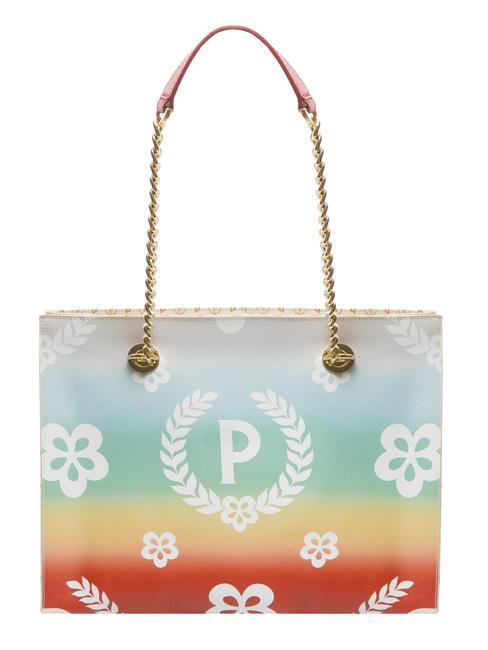 POLLINI HERITAGE  Bolsa de la compra con estampado all over Marfil / lac - Bolsos Mujer