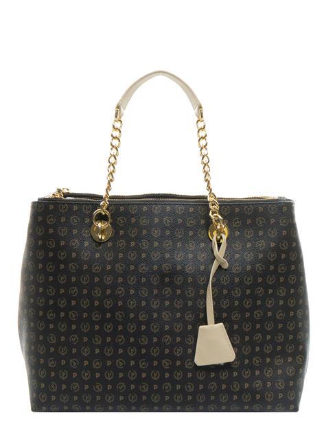 POLLINI HERITAGE  Bolso con bandolera Negro / marfil - Bolsos Mujer