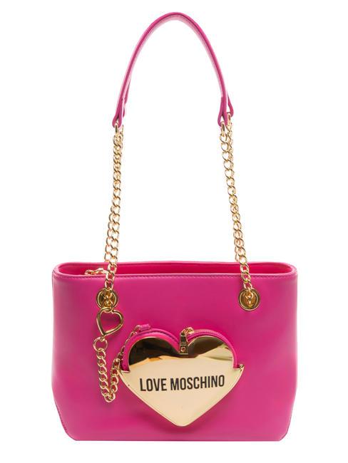 LOVE MOSCHINO BABY CRADLE Bolsa de hombro fucsia - Bolsos Mujer