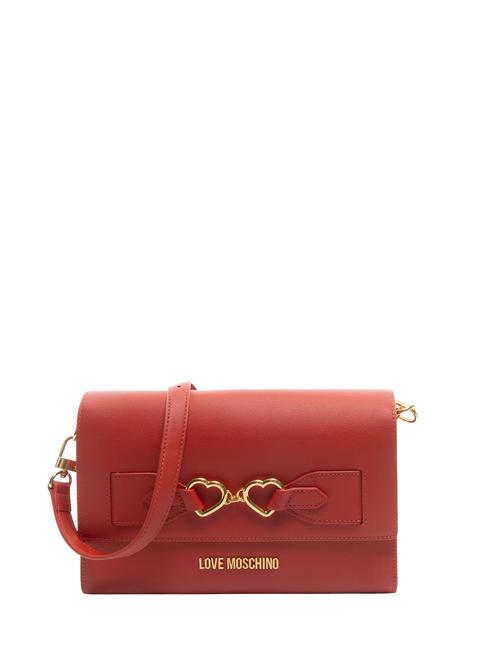 LOVE MOSCHINO LOVER  bolsa de hombro rojo - Bolsos Mujer