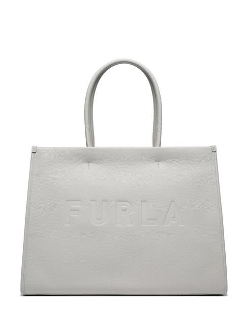 FURLA OPPORTUNITY Bolso tote grande de piel malvavisco + negro - Bolsos Mujer