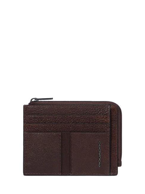 PIQUADRO WOLLEM Cartera plana de piel MORO - Carteras Hombre