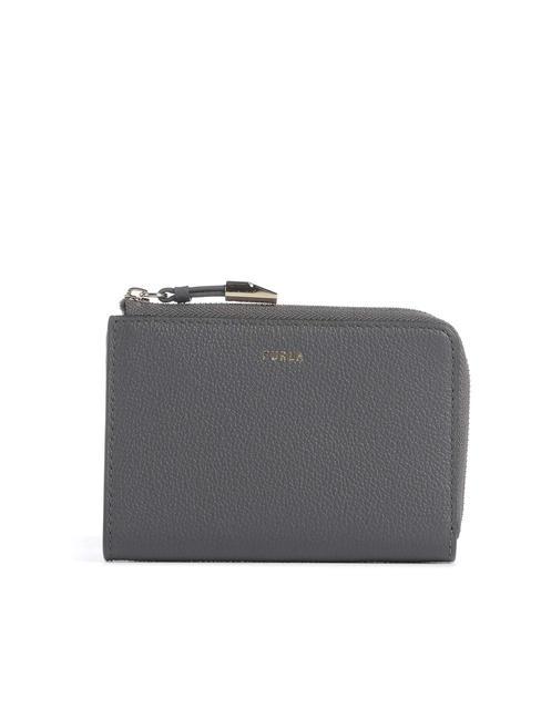 FURLA GOCCIA Tarjetero de piel con cremallera suelo - Carteras Mujer