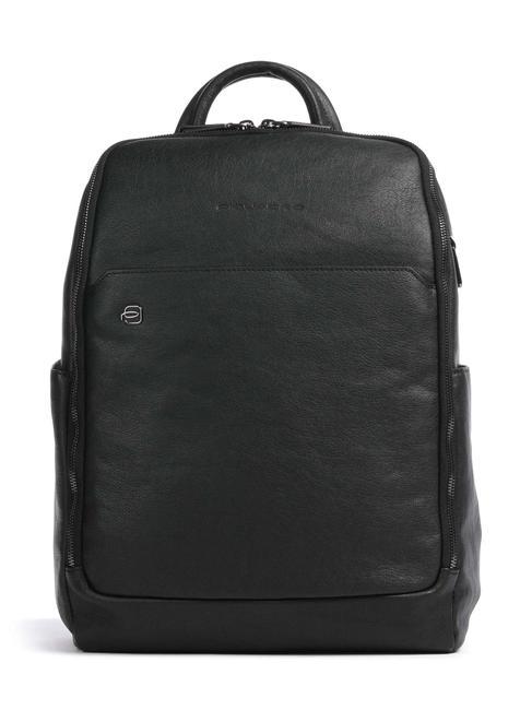 PIQUADRO BLACK SQUARE Mochila de piel para portátil de 14" negro - Mochilas para portátil