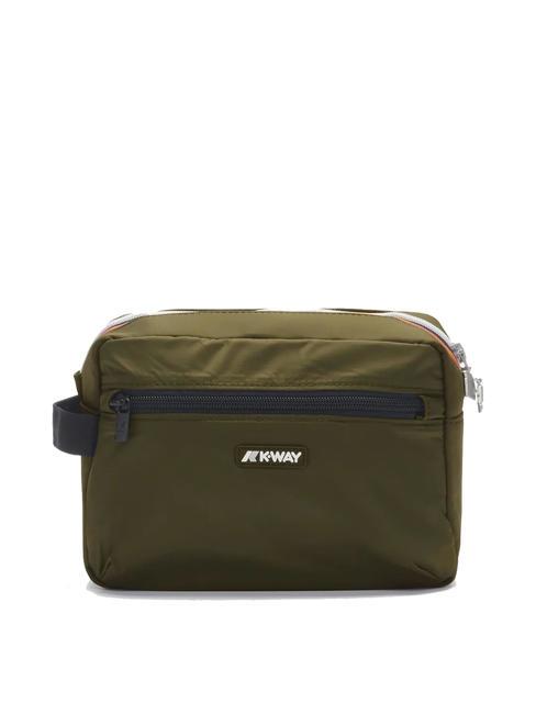 KWAY DEMU Neceser de nailon verde negruzco - Neceser