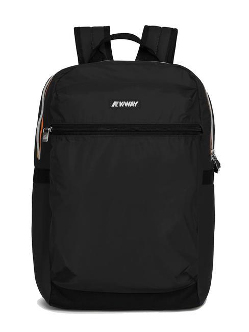 KWAY LAON Mochila de nailon negro también - Mochilas Escuela & Tiempo Libre