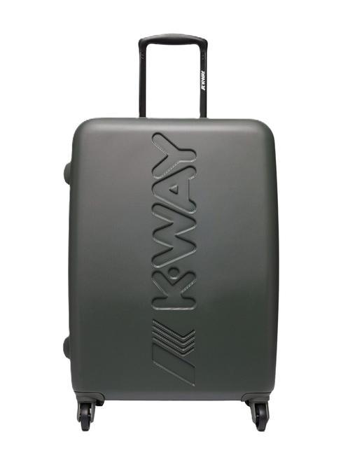 KWAY MAXILOGO Carro de tamaño mediano verde negruzco/azul md cobalto - Trolley Rígidos