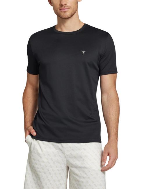 GUESS TECH Camiseta elástica regular fit jetbla - camiseta