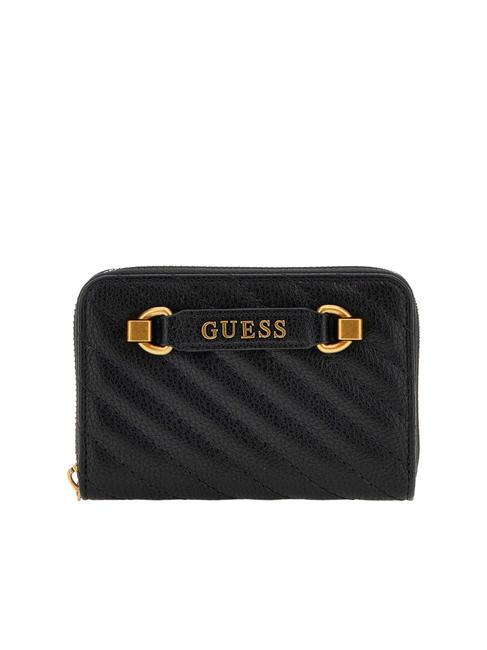 GUESS SELA Cartera mediana con cremallera NEGRO - Carteras Mujer