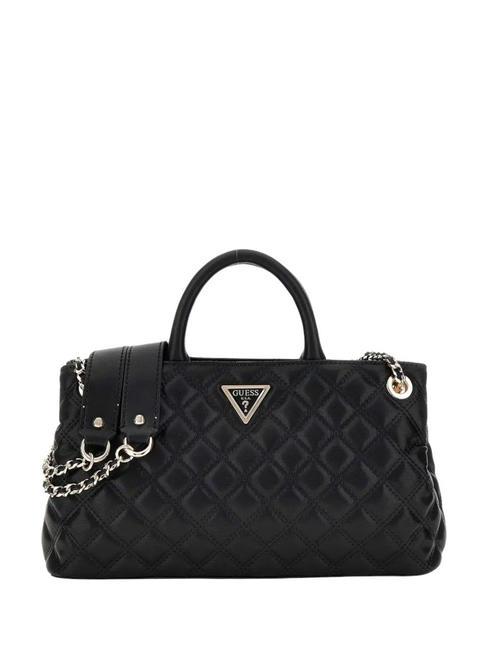 GUESS GIULLY Bolso acolchado con doble asa NEGRO - Bolsos Mujer