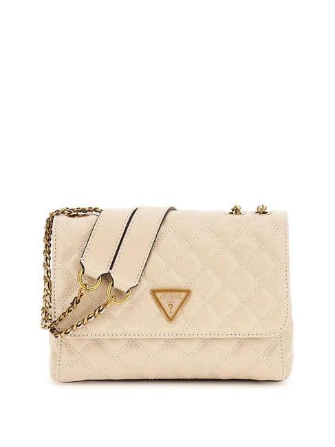 GUESS GIULLY 2 Bolso convertible st lagarto almendra - Bolsos Mujer